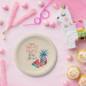 Two-tti Frutti Babyparty Pappteller (Party)