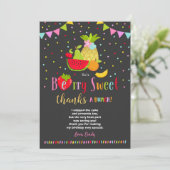 Two-tti Frutti danken Ihnen, Two-tti Frutti Party Dankeskarte (Stehend Vorderseite)