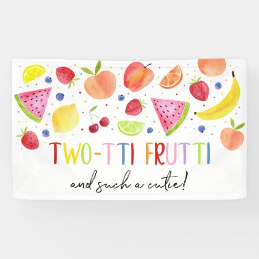 Two-tti Frutti Eine solche Süsse am zweiten Geburt Banner (Horizontal)
