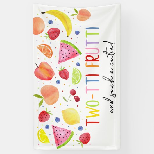 Two-tti Frutti Eine solche Süsse am zweiten Geburt Banner (Vertikal)