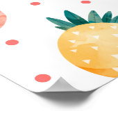 Two-tti Frutti Frucht Zweiter Geburtstag Papier Poster (Ecke)