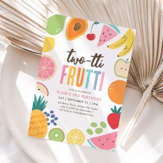 Two-tti Frutti Fruit 2. Geburtstag Einladung