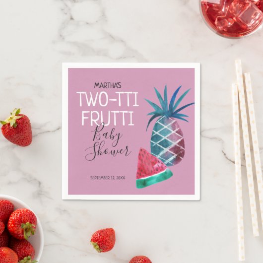 Two-tti Frutti Fruit Girl Babydusche Serviette (Beispiel)