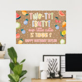 Two-tti Frutti Fruit Zweiter Geburtstag Kraftpapie Poster (Heimbüro)