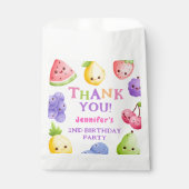 Two-tti Frutti! Girl Pink Süsse Frucht 2. Geburtst Geschenktütchen (Vorderseite)