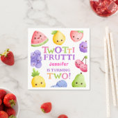 Two-tti Frutti! Girl Pink Süsse Fruchtpapier Napki Serviette (Beispiel)