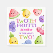 Two-tti Frutti! Girl Pink Süsse Fruchtpapier Napki Serviette (Vorderseite)
