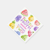 Two-tti Frutti! Girl Pink Süsse Fruchtpapier Napki Serviette (Ecke)