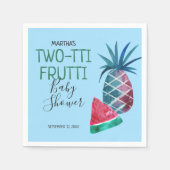 Two-tti Frutti Jungen-Babyparty Serviette (Vorderseite)