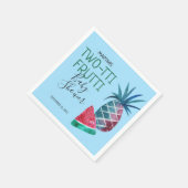 Two-tti Frutti Jungen-Babyparty Serviette (Ecke)