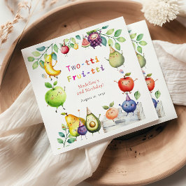 Two-tti Frutti Niedlich Fruits 2. Geburtstag Party Serviette