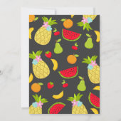 Two-tti Frutti Party Einladung 2. Geburtstag Party (Rückseite)