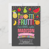 Two-tti Frutti Party Einladung 2. Geburtstag Party (Vorderseite)