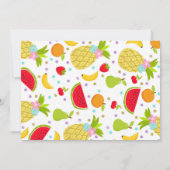 Two-tti Frutti Party Einladung 2. Geburtstag Party (Rückseite)