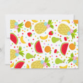 Two-tti Frutti Party Einladung 2. Geburtstag Party (Rückseite)