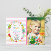 Two-tti Frutti Party Einladungs-2. Einladung (Stehend Vorderseite)