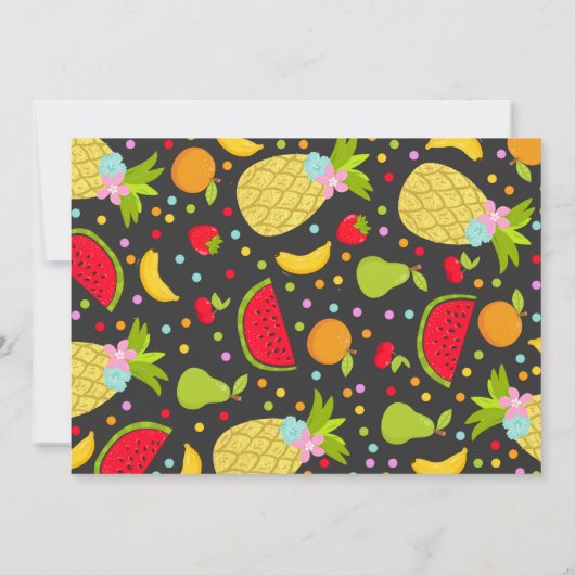 Two-tti Frutti Party Einladungs-2. Einladung (Rückseite)