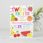 Two-tti Frutti Party Geburtstagsfeier Einladung (Stehend Vorderseite)