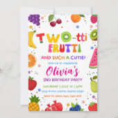 Two-tti Frutti So ein Süßer, 2. Früchte Sommer  Einladung (Vorderseite)