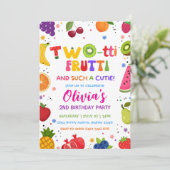 Two-tti Frutti So ein Süßer, 2. Früchte Sommer  Einladung (Stehend Vorderseite)