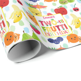 Two-tti Frutti Süsse Fruit 2. Geburtstag Party Geschenkpapier