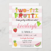 Two-tti Frutti - Tutti Fruity Birthday Einladung (Vorne/Hinten)