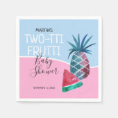 Two-tti Frutti Twins Baby Shower Serviette (Vorderseite)