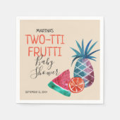 Two-tti Frutti Twins Baby Shower Serviette (Vorderseite)