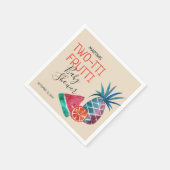 Two-tti Frutti Twins Baby Shower Serviette (Ecke)