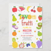Two-tti Frutti Twotti Frucht Tropisch 2. Geburtsta Einladung (Vorderseite)