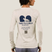Two Tunnels Damen Langarmshirt Tri-Blend Shirt (Rückseite)