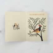 Two Turtle Doves Cut-Out Stencil Retro Style 7 Karte (Innenseite)