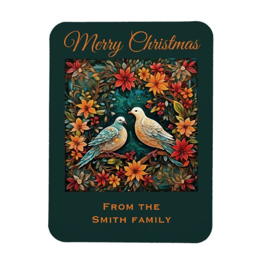 Two Turtle Doves Magnet (Vertikal)