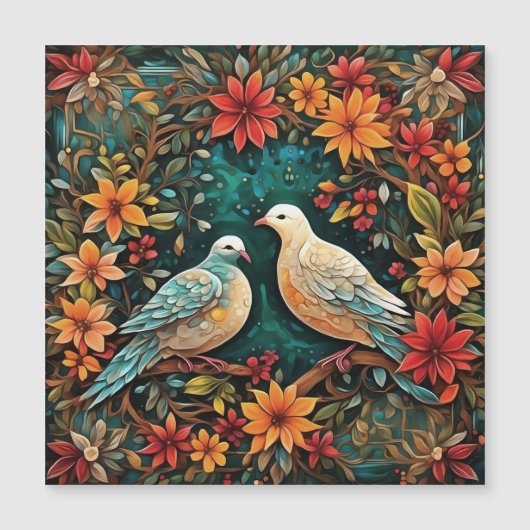 Two Turtle Doves Magnetkarte (Vorderseite)