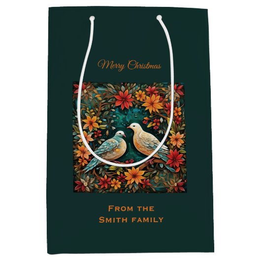 Two Turtle Doves Mittlere Geschenktüte (Vorderseite)