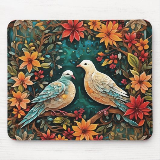 Two Turtle Doves Mousepad (Vorne)