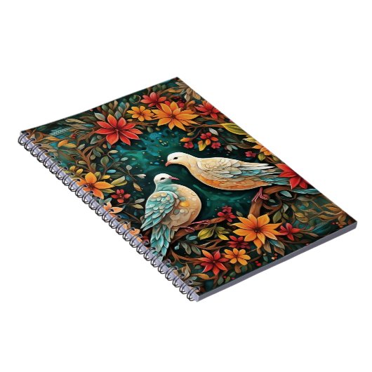 Two Turtle Doves Notizblock (Rechte Seite)