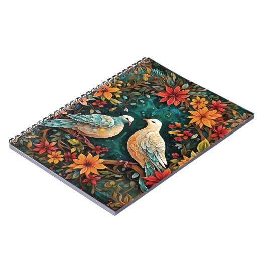 Two Turtle Doves Notizblock (Linke Seite)