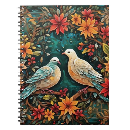 Two Turtle Doves Notizblock (Vorderseite)