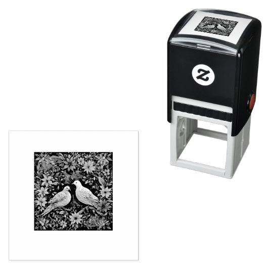 Two Turtle Doves Permastempel (Beispiel)