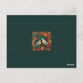 Two Turtle Doves Postkarte (Rückseite)