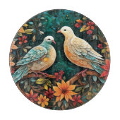 Two Turtle Doves Schneidebrett (Vorderseite)