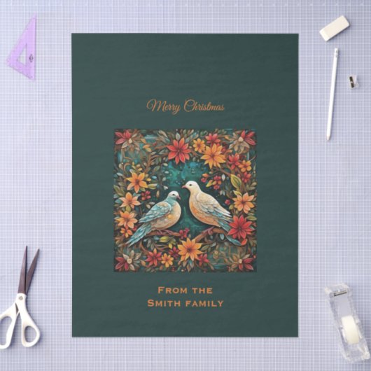 Two Turtle Doves Seidenpapier (Basteln)