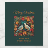 Two Turtle Doves Weinetikett (Einzelnes Label)