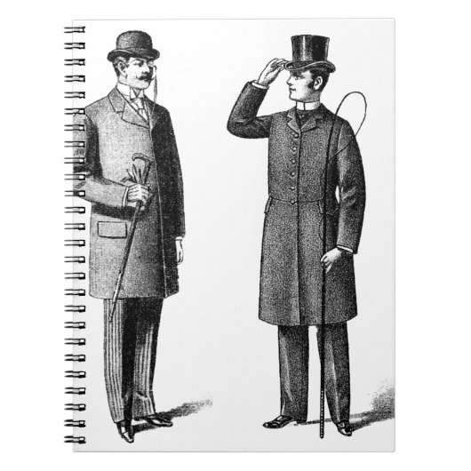 Two victorian gentlemen notizblock (Vorderseite)