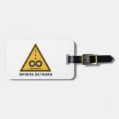 Two Wheels Infinite Detours Cycling Gepäckanhänger (Vorderseite horizontal)