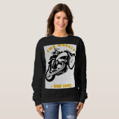 Two Wheels One Love Moto Graphic Sweatshirt (Vorne ganz)
