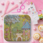 Two Whimsical Houses Pappteller (Party)