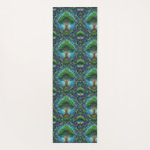 Two white panels display a vertical and horizontal yogamatte (Rückseite)