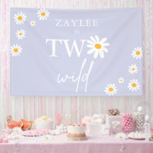 Two Wild 2. Geburtstag Party Boho Daisy Willkommen